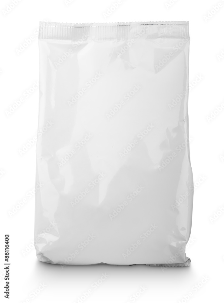 White blank Snack bag package White blank Snack bag package