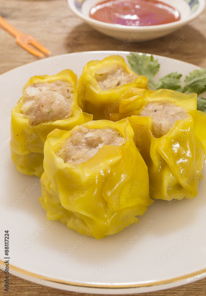 Chinese Steamed Dumpling or dim sum Chinese Steamed Dumpling or dim sum