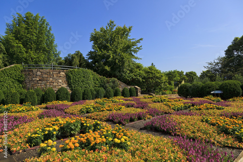 The Quilt Garden at the North Carolina Arboretum in Asheville near the Blue Ridge Parkway.