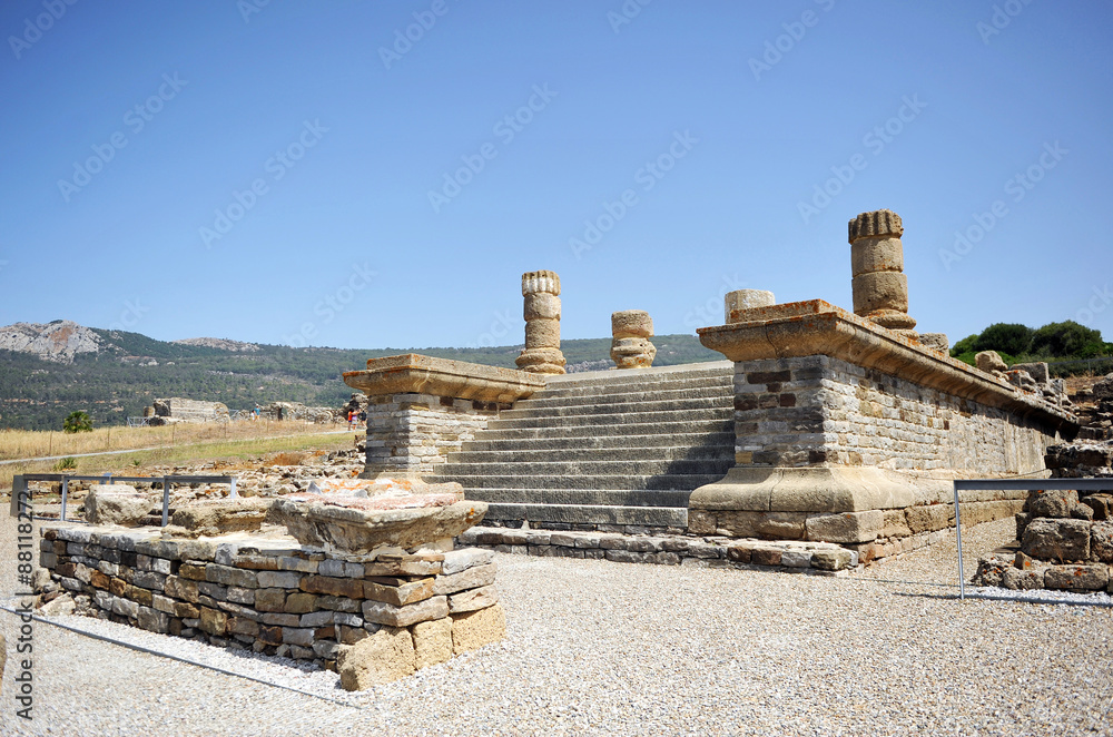 Templo de Júpiter, ciudad romana de Baelo Claudia, Tarifa, España