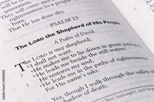 Psalm 23 Scripture Bible Pages photo