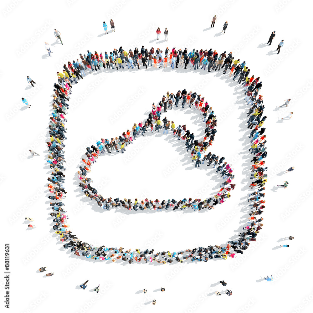 people in the shape of clouds. people in the shape of clouds.