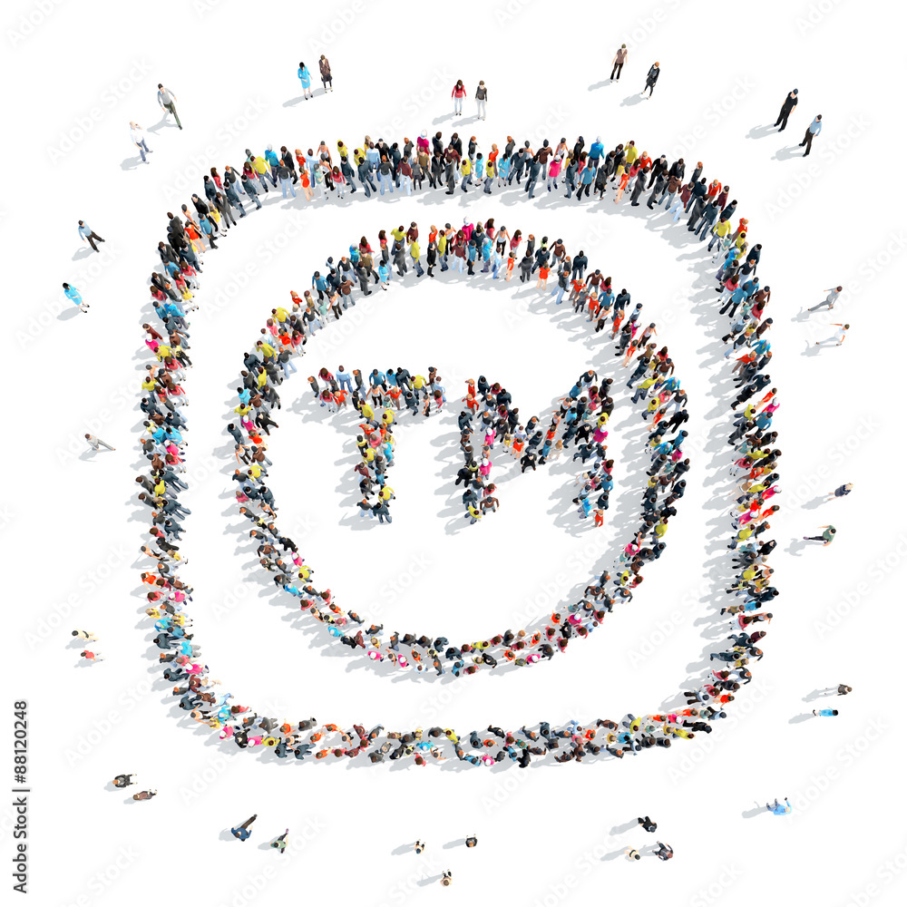 people in the shape of a trade mark people in the shape of a trade mark