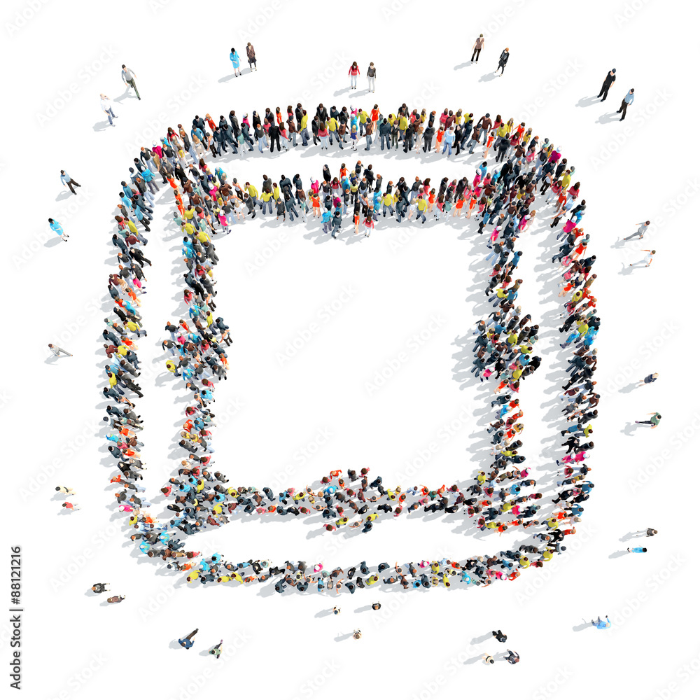 people in the form of an abstract symbol. people in the form of an abstract symbol.