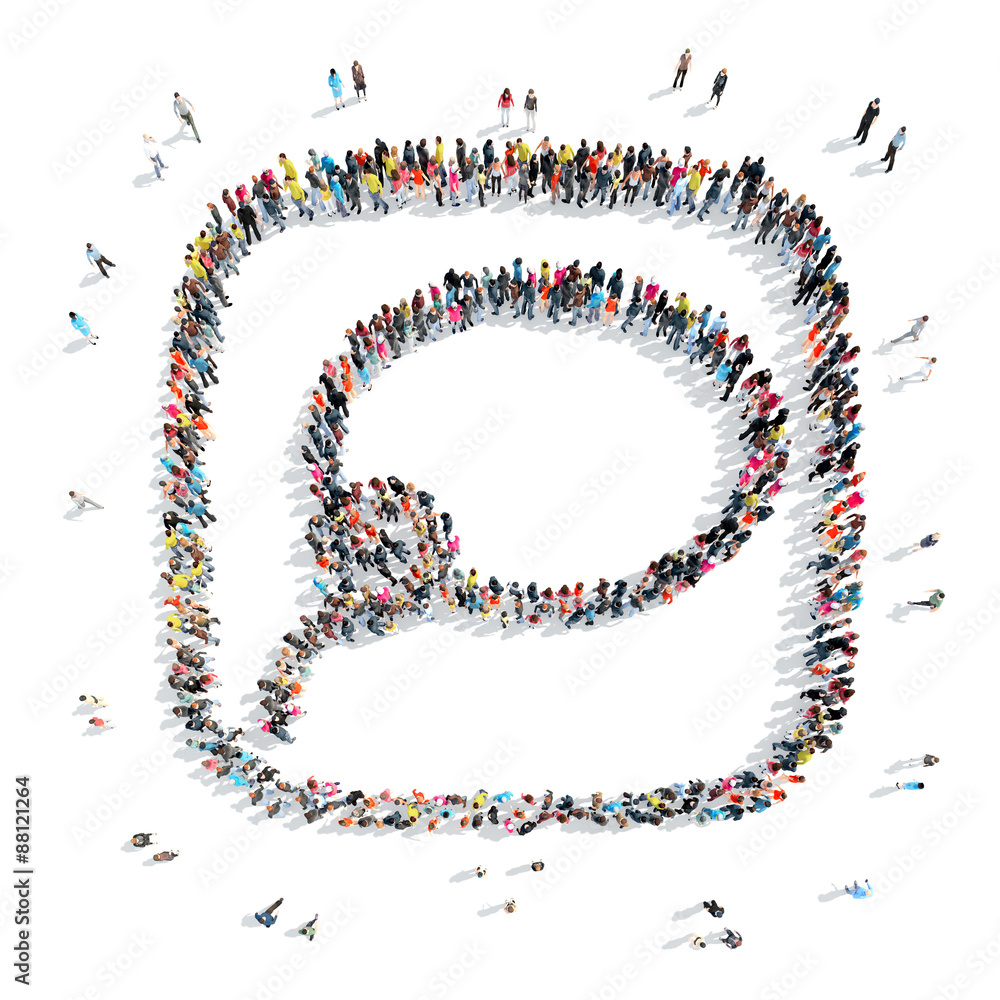 people in the shape of a buble chat , lasso. people in the shape of a buble chat , lasso.