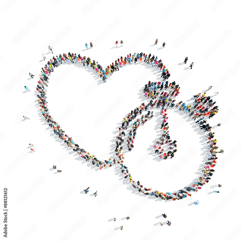 people in the shape of heart, cardio. people in the shape of heart, cardio.