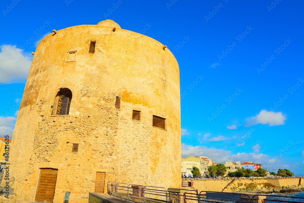 sighting tower in Alghero shore