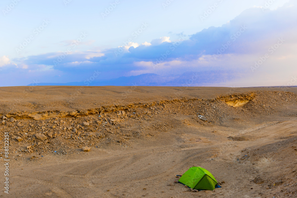Camp in the desert in Egypt