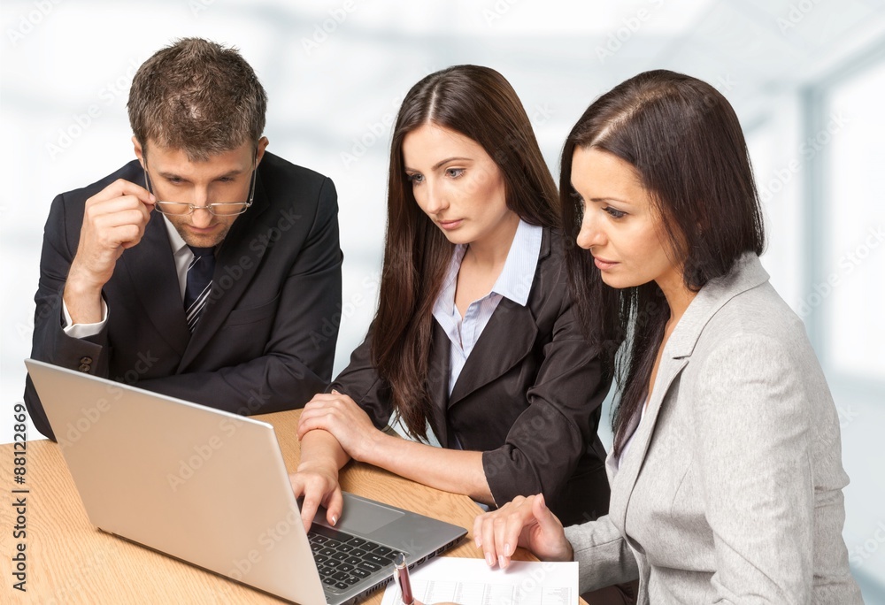 Obraz premium Business, Office, Computer.