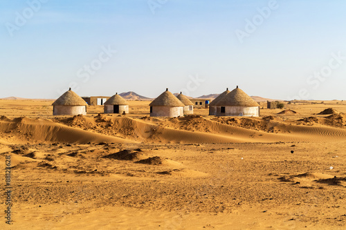 Nubian village in Sudan photo