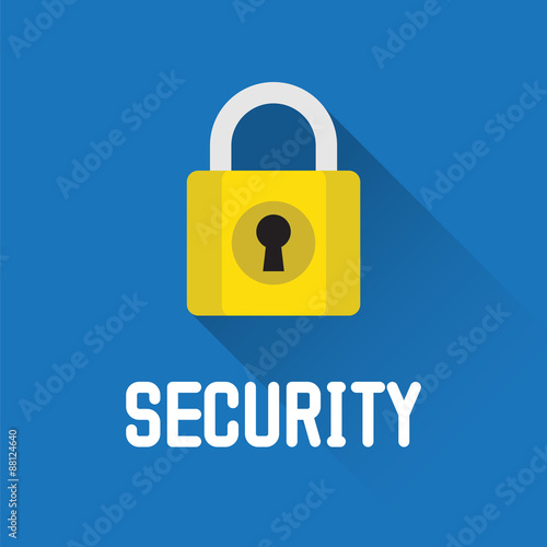 Lock icon. Security concept. Vector illustration