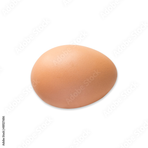 Chicken egg on isolated background.