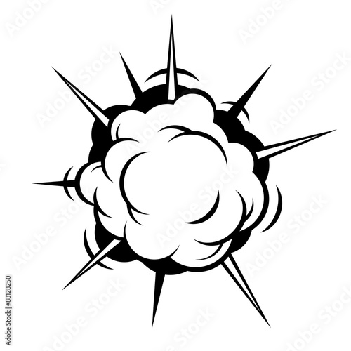 Comic Boom. Explosion. Vector