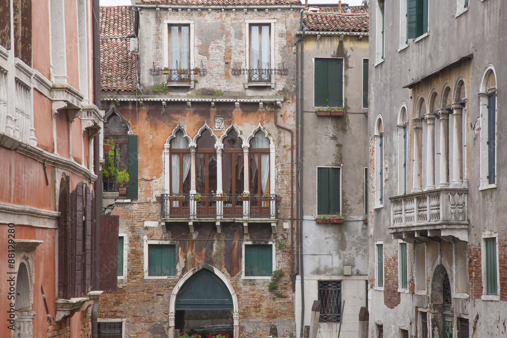View from Calle Drio la Chiesa Street Bridge, Venice
