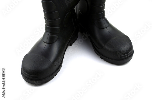 Black rubber boots © raivzt