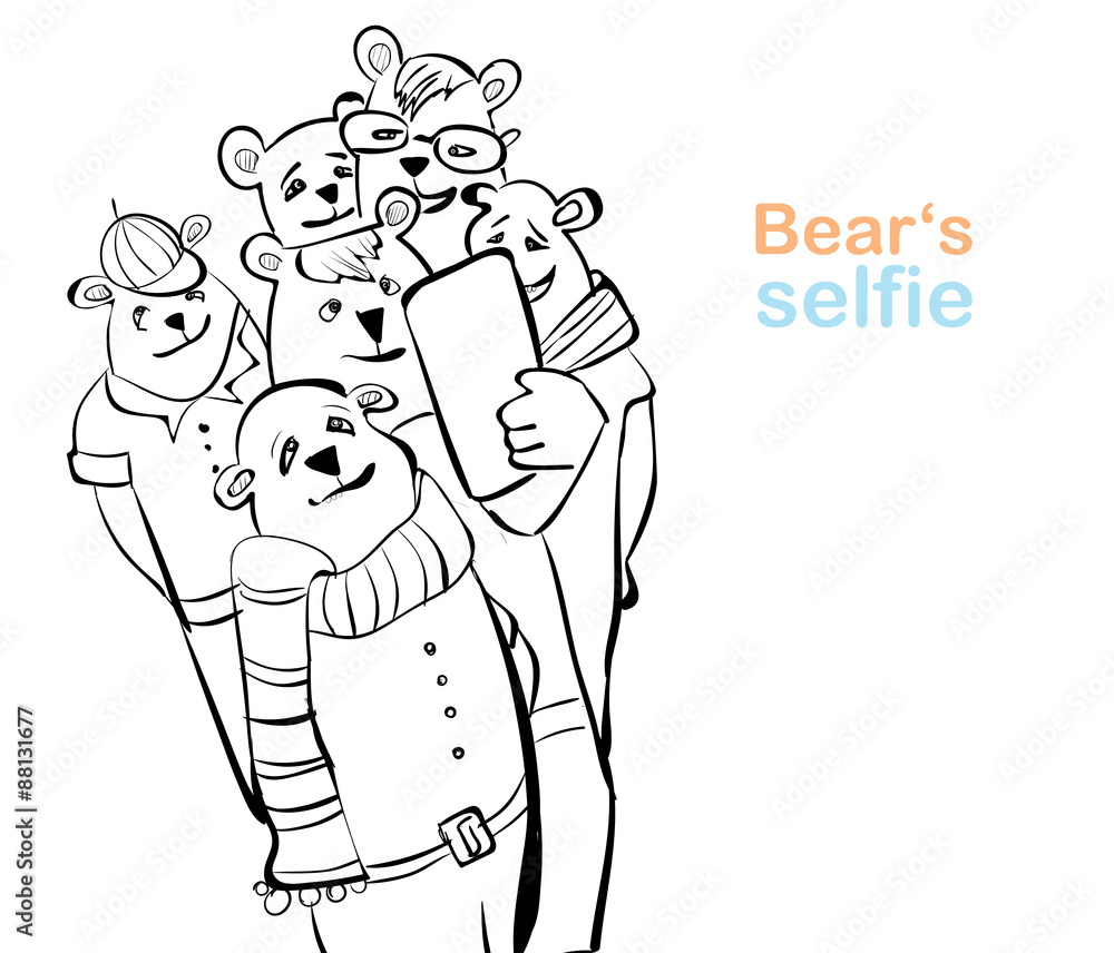 bear selfie. many bears do self photo. bear selfie. many bears do self photo.