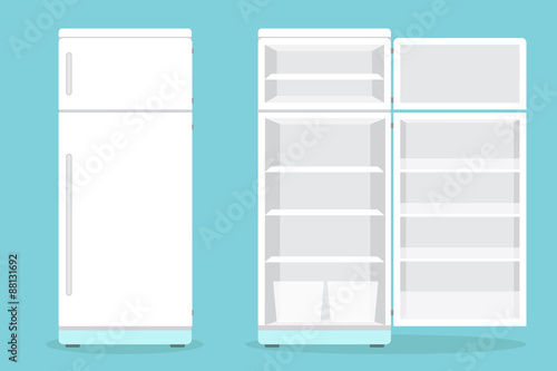 Fridge Open and Closed. Fridge Open and Closed