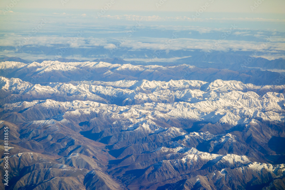 Fototapeta premium Southern Alps in Taranaki