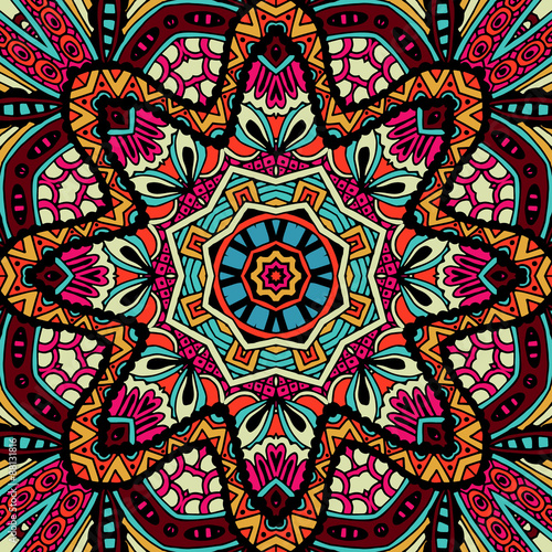 Abstract geometric fashion tribal ethnic seamless pattern