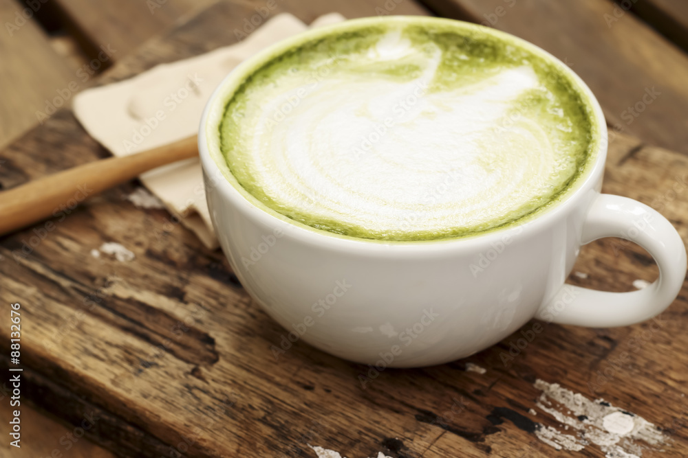 Hot mocha coffee decorated on wooden background, latte art. Hot mocha coffee decorated on wooden background, latte art.