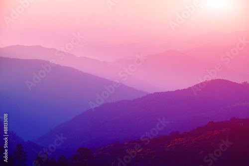 sunrise in the mountains © vitaliymateha