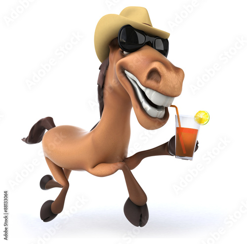 Fototapeta Naklejka Na Ścianę i Meble -  Fun horse