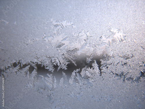 frozen winter window