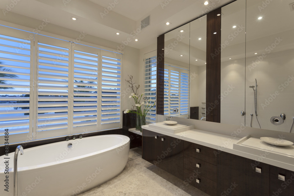 custom made wallpaper toronto digitalMinimaistic bathroom with a tub