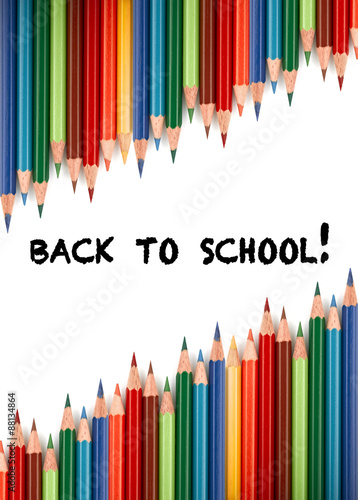 Multicolored pencils for the welcome back to school