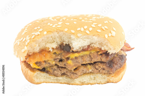 Hamburger on isolate background.