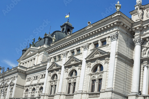 Side facade of Lviv State Academic Opera and Ballet Theatre