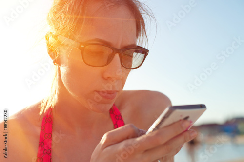 Woman at beach