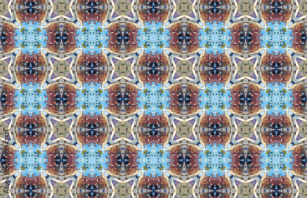 Ethnic pattern. Abstract kaleidoscope fabric design. Ethnic pattern. Abstract kaleidoscope fabric design.