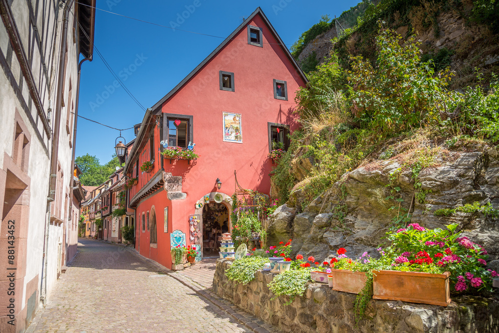 Maisons traditionnelles alsaciennes à Kaysersberg