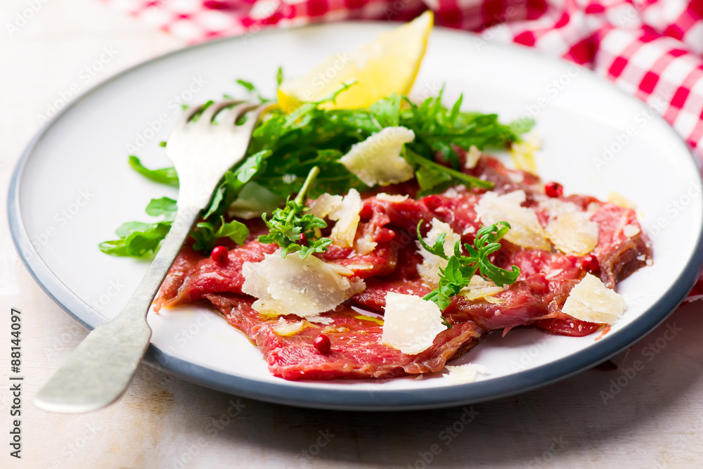 carpaccio from veal. carpaccio from veal.