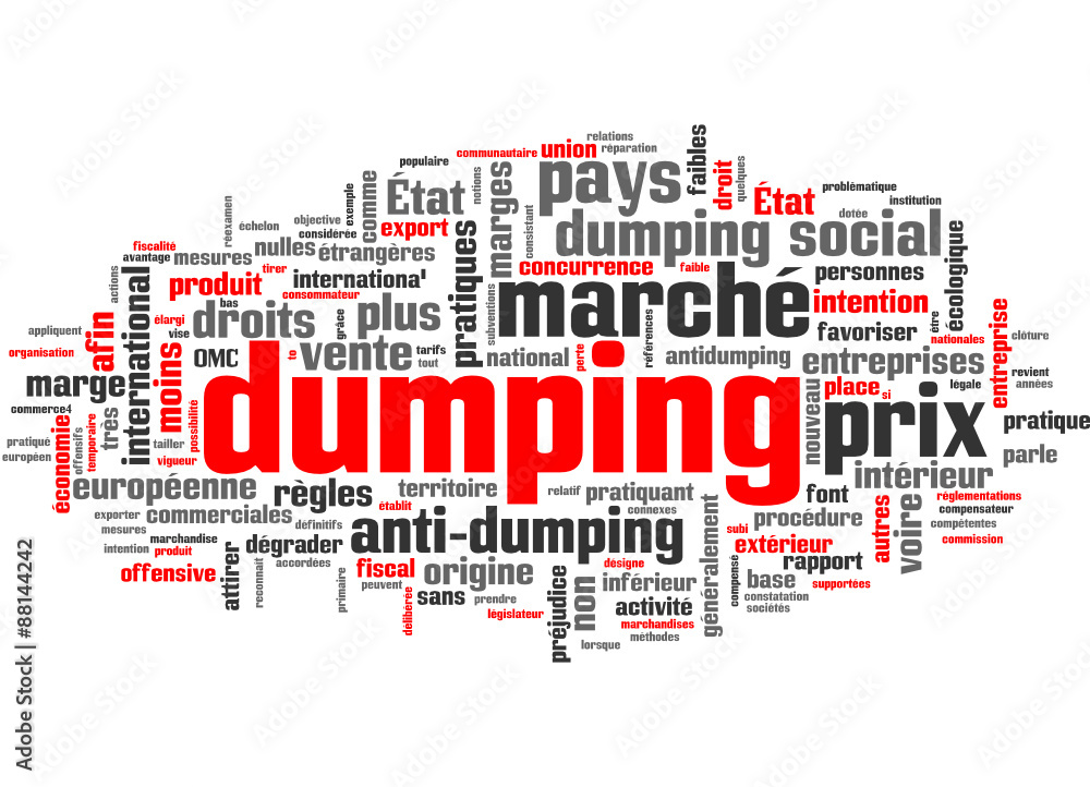 dumping (prix, vente)