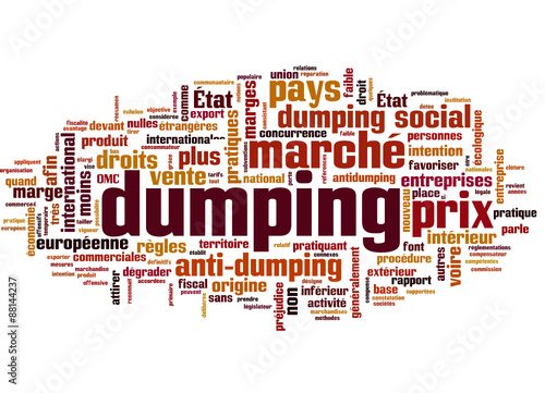 dumping (prix, vente)
