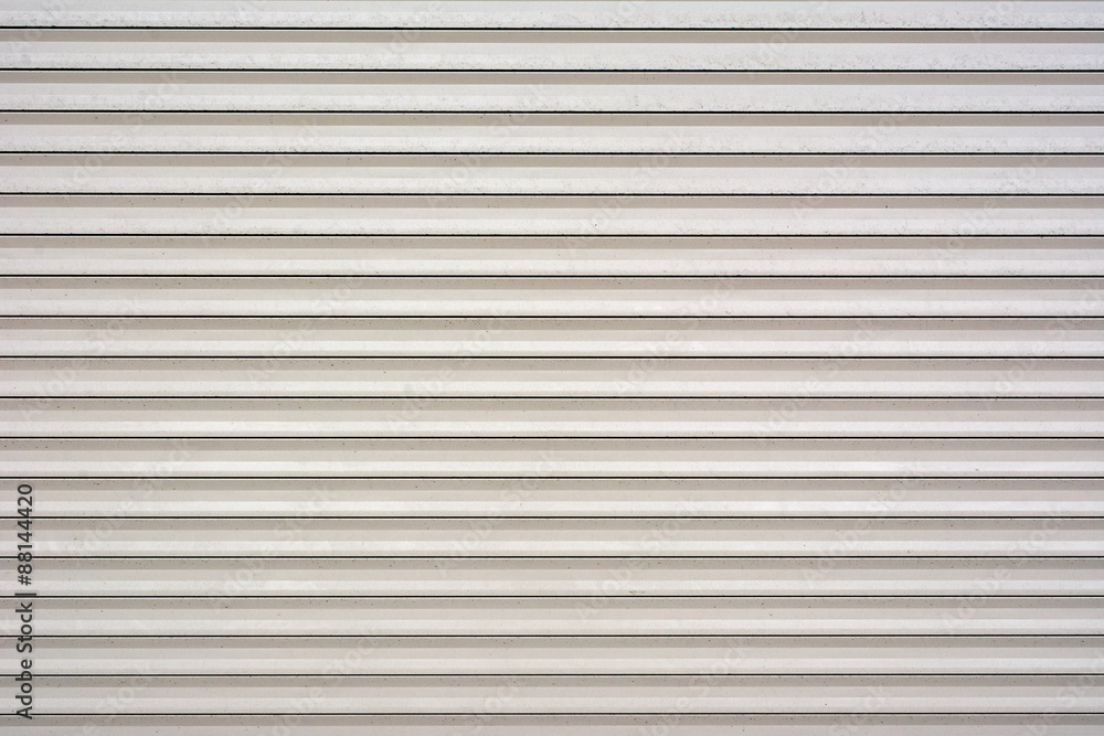 White metal roller door shutter background and texture White metal roller door shutter background and texture