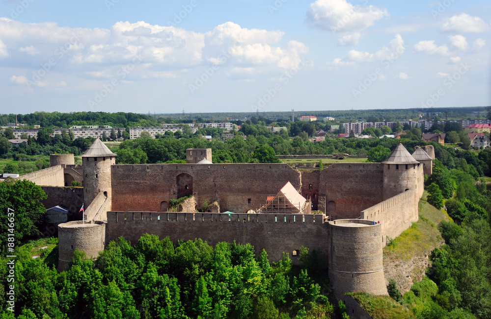 Fototapeta premium Festung Ivangorod / Russland