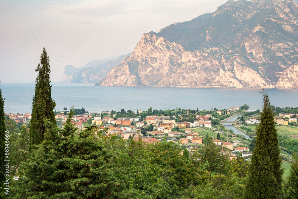 Naklejka premium Torbole at Lake Garda