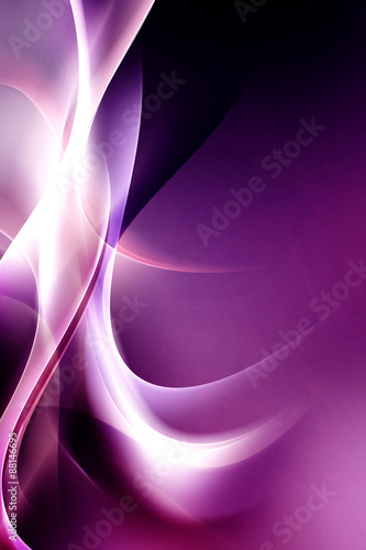 Purple Abstract Waves Art Composition Background