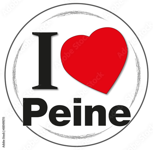 Stempel "I love Peine"