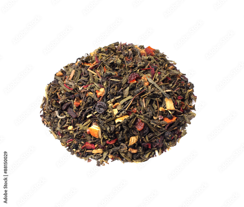 Fototapeta premium the blend of black and green tea