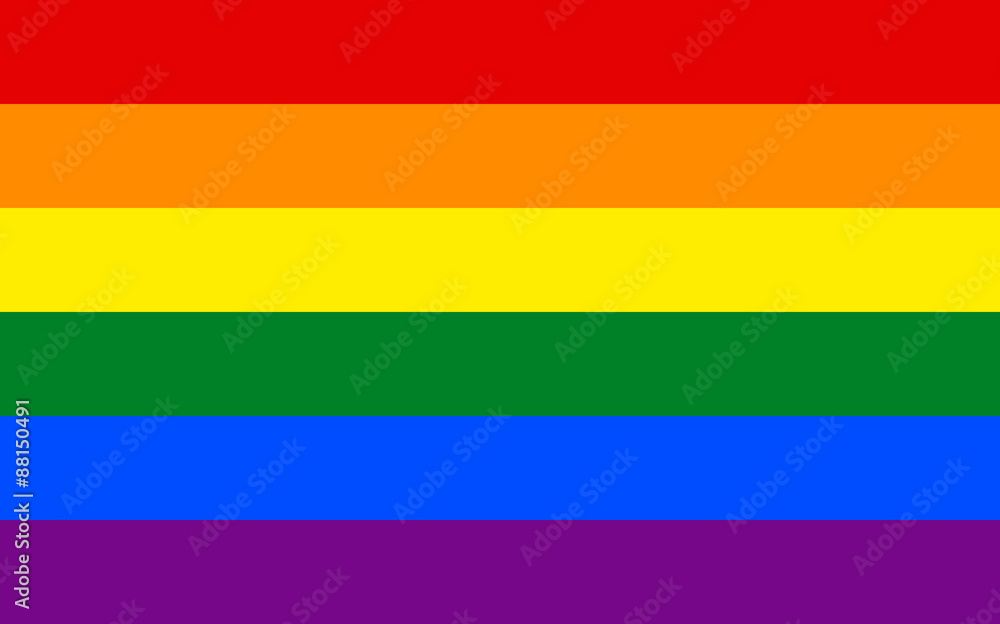 Obraz premium Full frame of rainbow flag