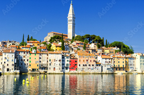 Rovinj old town in Croatia, Adriatic coast, Istria region