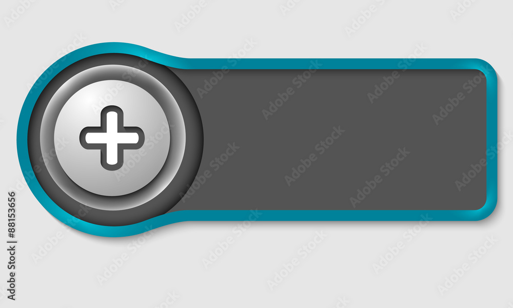 Abstract button for your white text and plus symbol Abstract button for your white text and plus symbol
