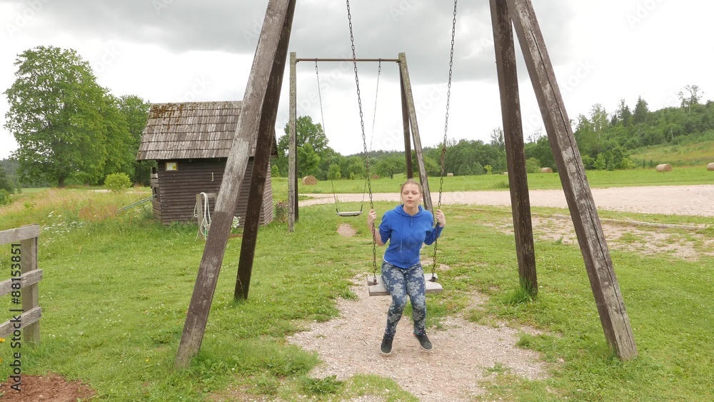 Girl on a seesaw Girl on a seesaw