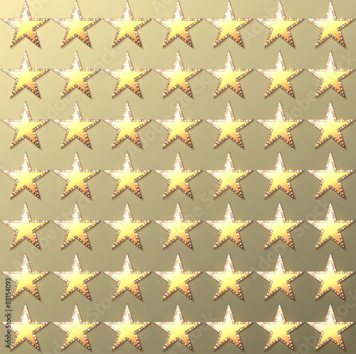 Stars retro light gold background