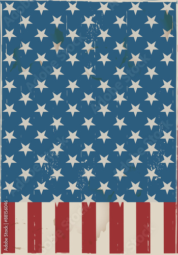 American grunge flag background