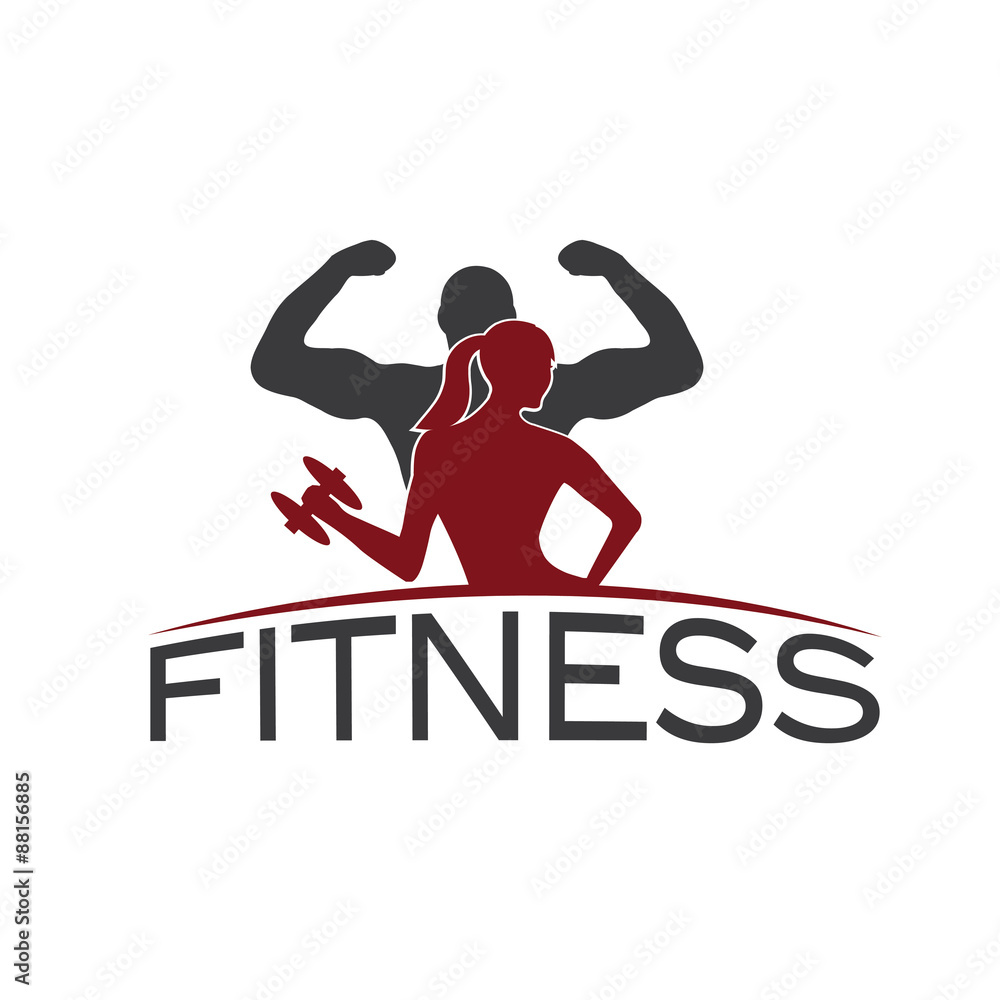 man and woman of fitness silhouette character vector design temp man and woman of fitness silhouette character vector design temp
